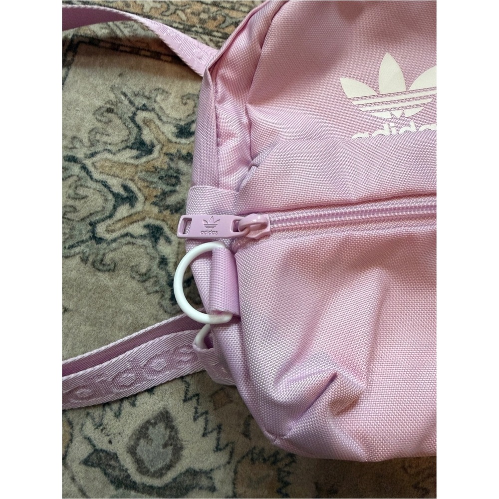 Adidas Light Pink Originals Trefoil Mini‎ Backpack 2.0 Barbiecore Clean Girl Y2K - Picture 8 of 10